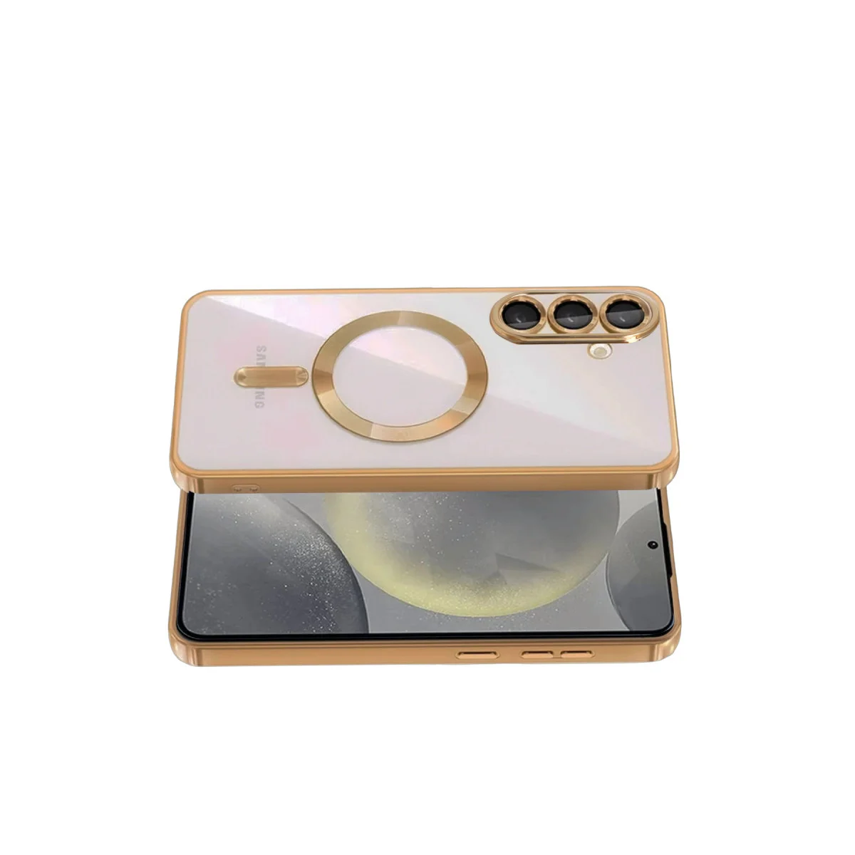 Galaxy S26 Plus Kross Magneticsafe Kapak - Çöl Titanyum Yüksek Kaliteli Manyetik Kılıf