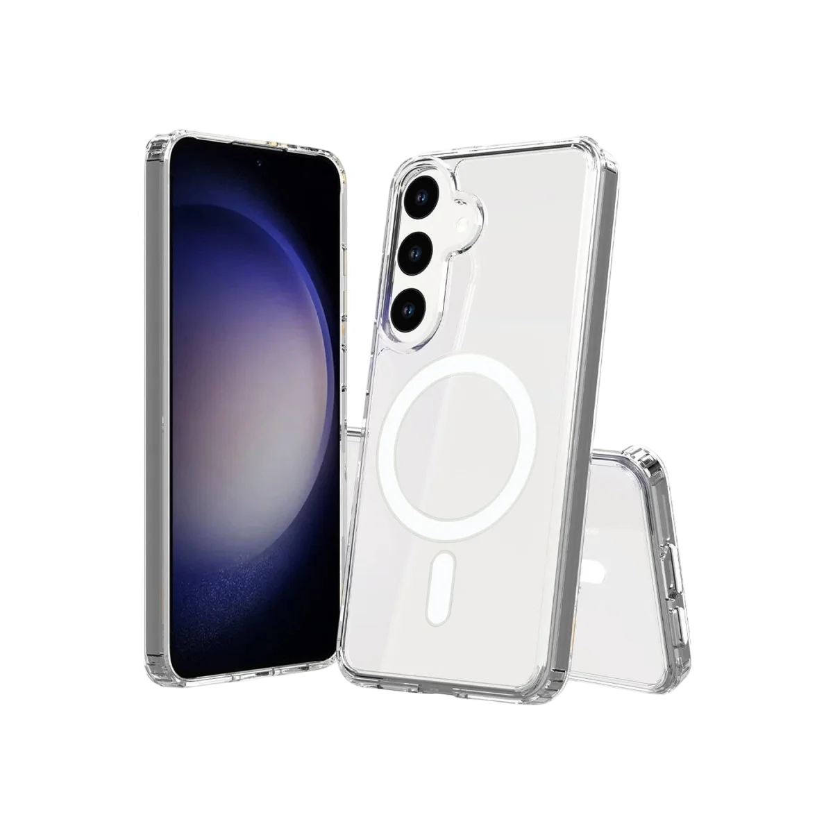 Galaxy S26 Plus Şeffaf Silikon Kılıf - MagSafe Uyumlu Kablosuz Şarj Destekli