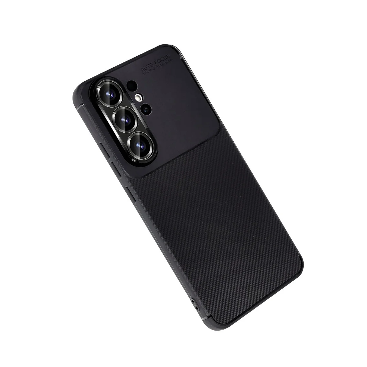 Galaxy S26 Ultra Karbon Kapak - Siyah Auto Focus Korumalı ve Pürüzsüz