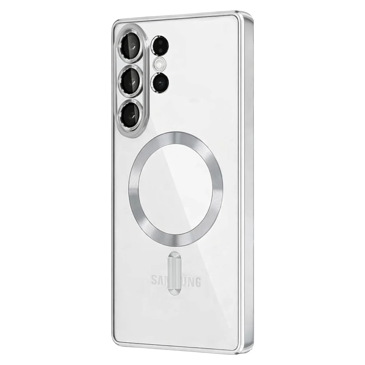 Galaxy S26 Ultra Kross Magneticsafe Kapak - Gümüş ve Şık Tasarım