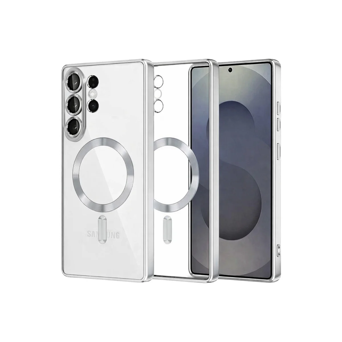 Galaxy S26 Ultra Kross Magneticsafe Kapak - Gümüş ve Şık Tasarım