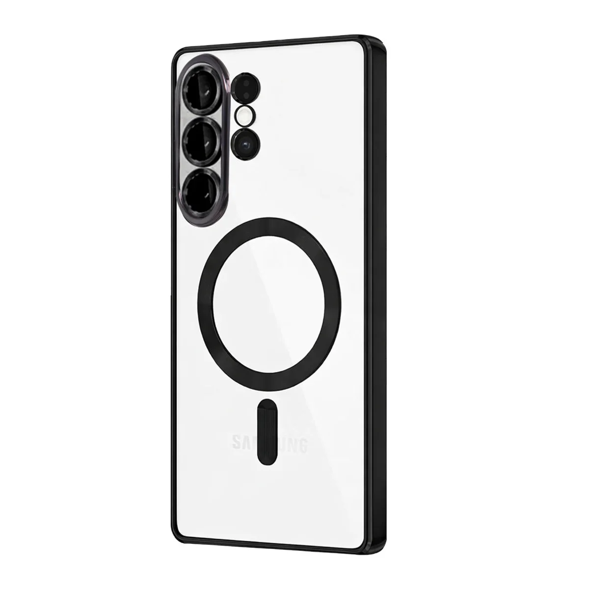 Galaxy S26 Ultra Kross Magneticsafe Kapak - Siyah - Ultra Şeffaf ve Kamera Korumalı Kılıf