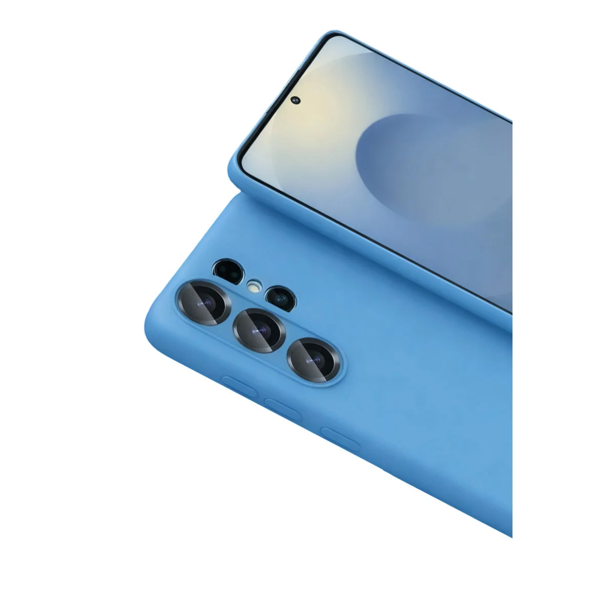 Galaxy S26 Ultra Nano İçi Kadife Silikon Kılıf - Mavi Premium Koruma