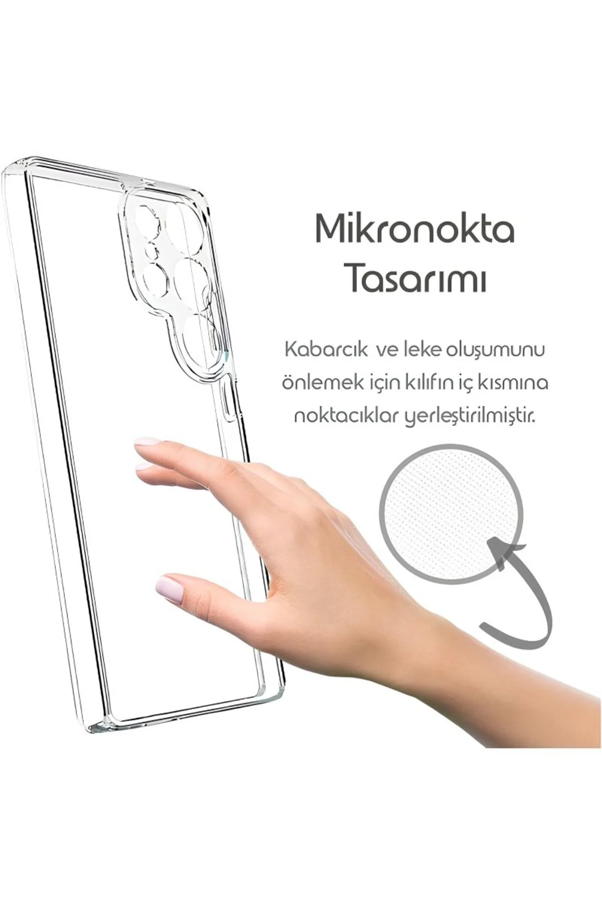 Galaxy S26 Ultra Premium Şeffaf Silikon Kılıf