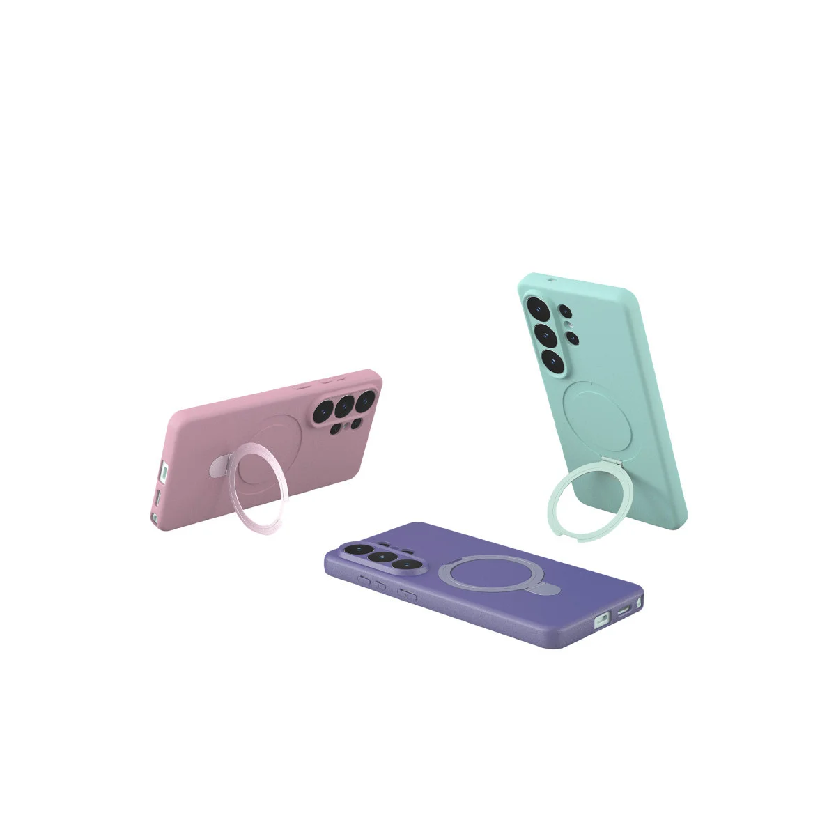 Galaxy S26 Ultra Regal Magsafe Standlı Kapak - Çöl Titanyum (Kablosuz Şarj ve Pratik Kullanım)