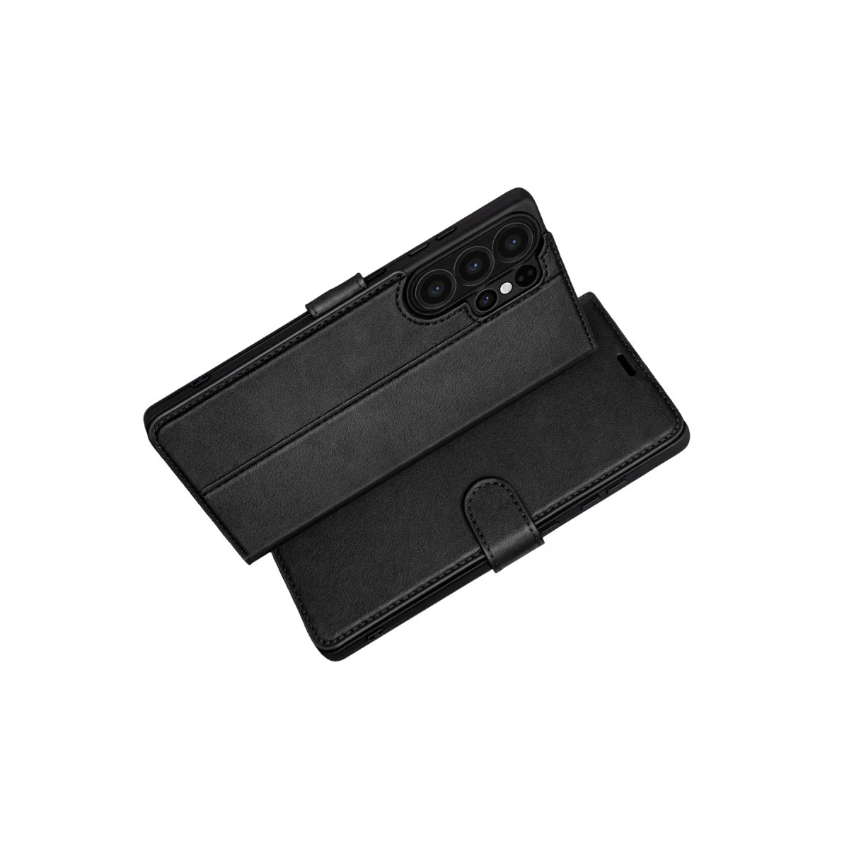 Galaxy S26 Ultra Trend S Plus Kapsül - Siyah, Korumalı Kılıf ve Stand
