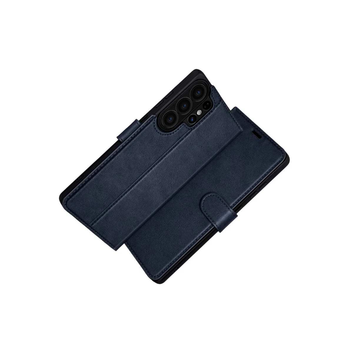 Galaxy S26 Ultra Trend S Plus Kapaklı Kılıf - Lacivert Standlı Koruma Kılıfı