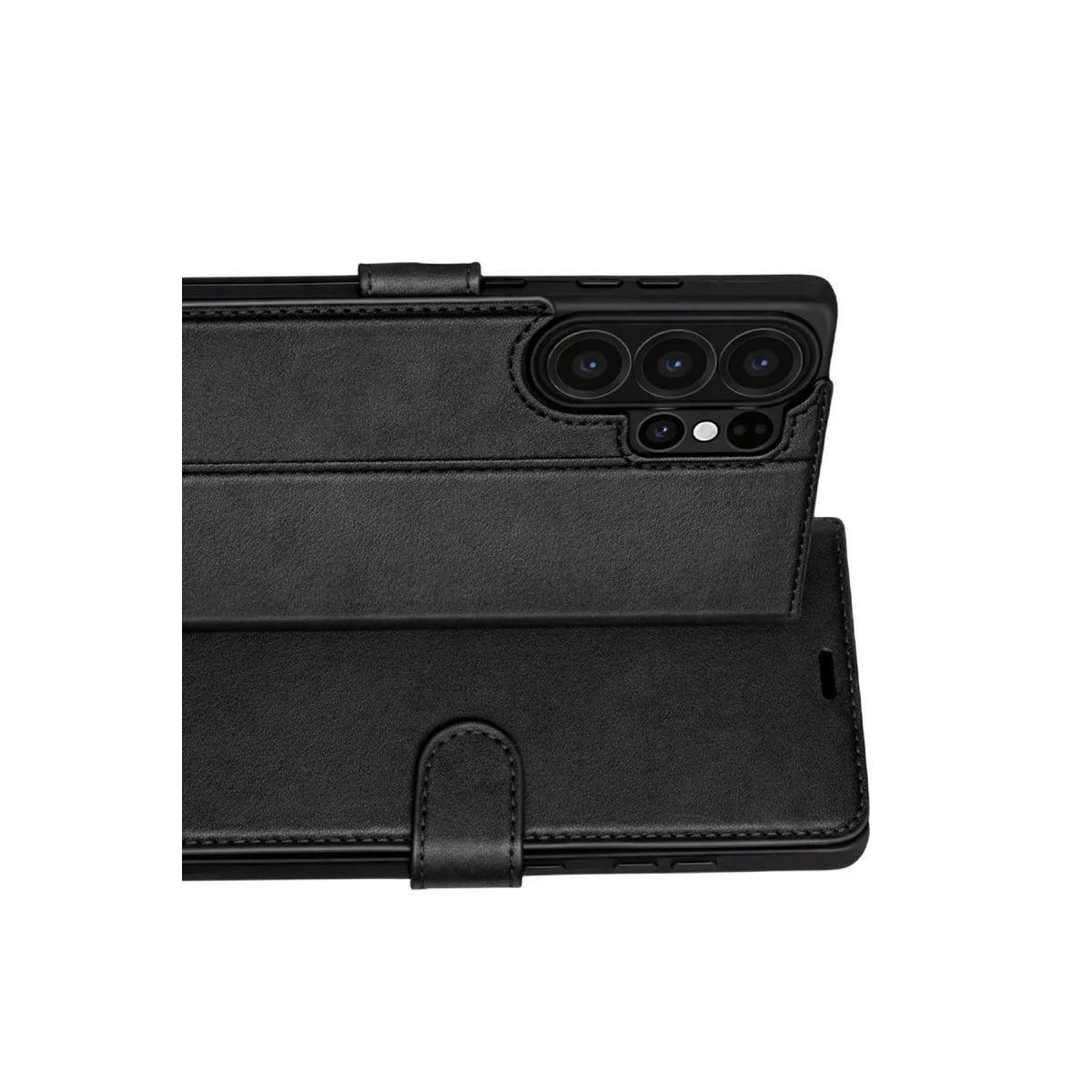 Galaxy S26 Ultra Trend S Plus Kapsül - Siyah, Korumalı Kılıf ve Stand