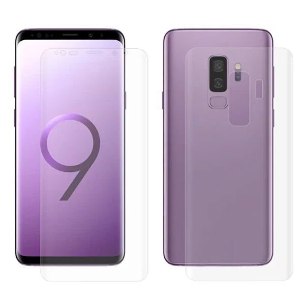 Galaxy S9+plus 3D Ön Arka Darbe Emici Full Ekran Koruyucu - 5775