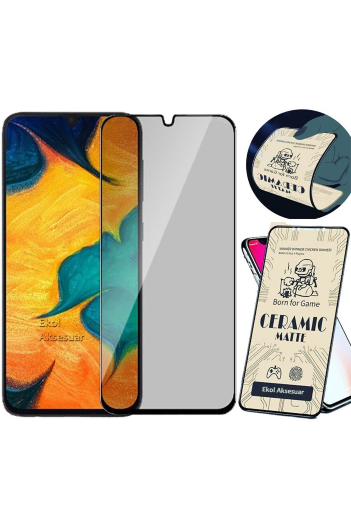 Galaxy Samsung A31 Tam Kaplayan 5d Mat Nano Kırılmaz Cam