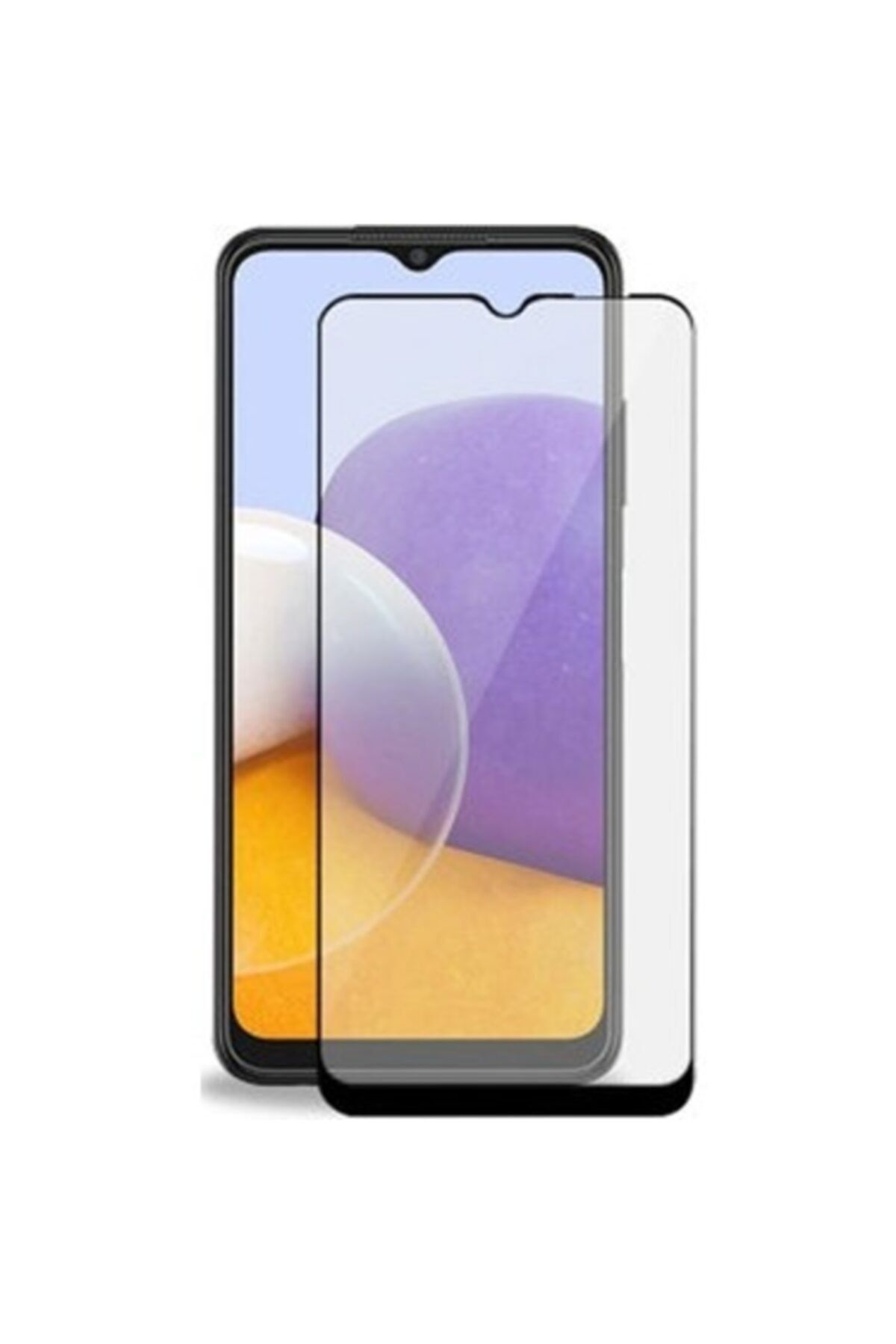 Galaxy Samsung A22 Tam Kaplayan 5d Mat Nano Kırılmaz Cam