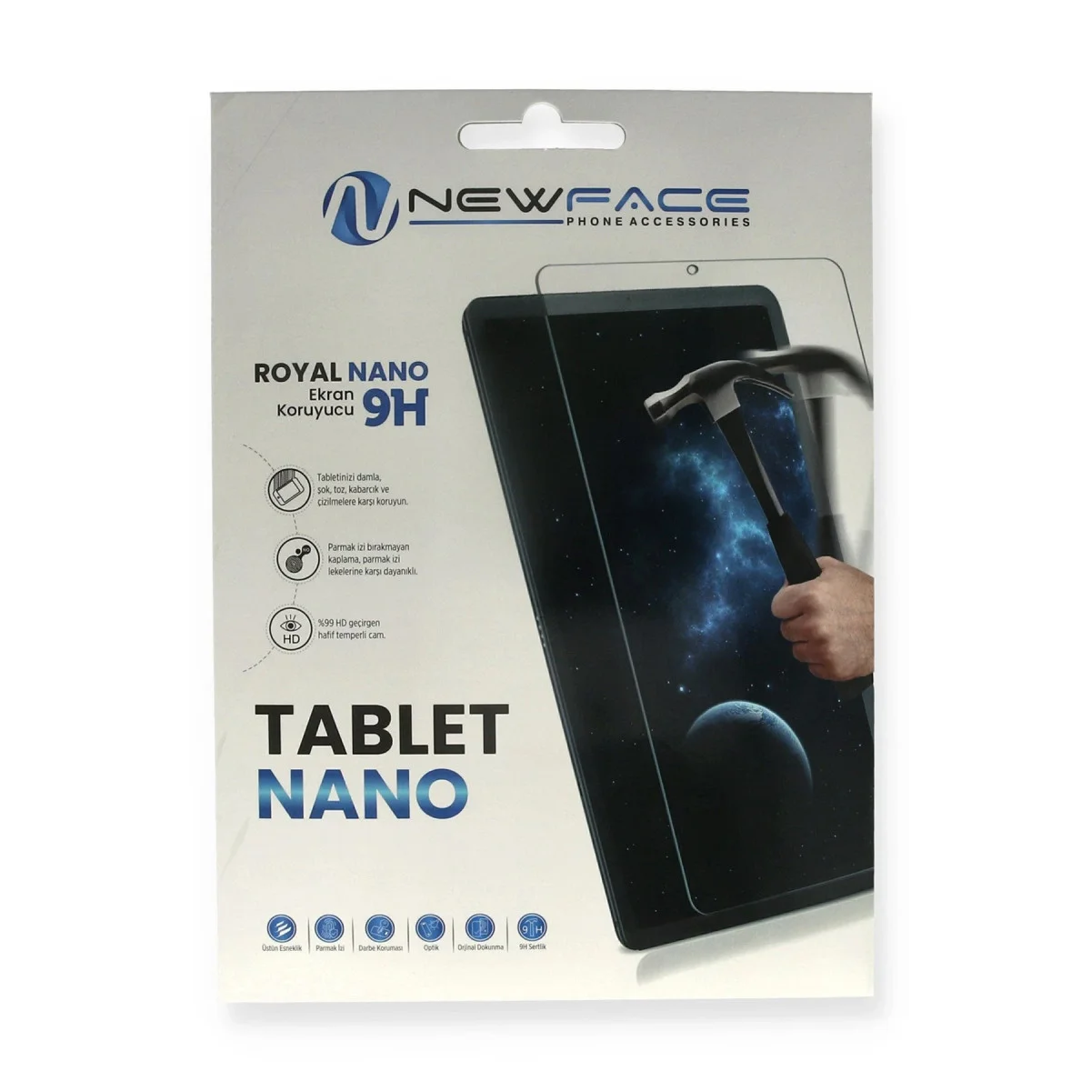 Galaxy T390 Tab Active 2 Royal Nano Ekran Koruyucu - 9H Sertlik, Kırılmaz ve Şeffaf Koruma