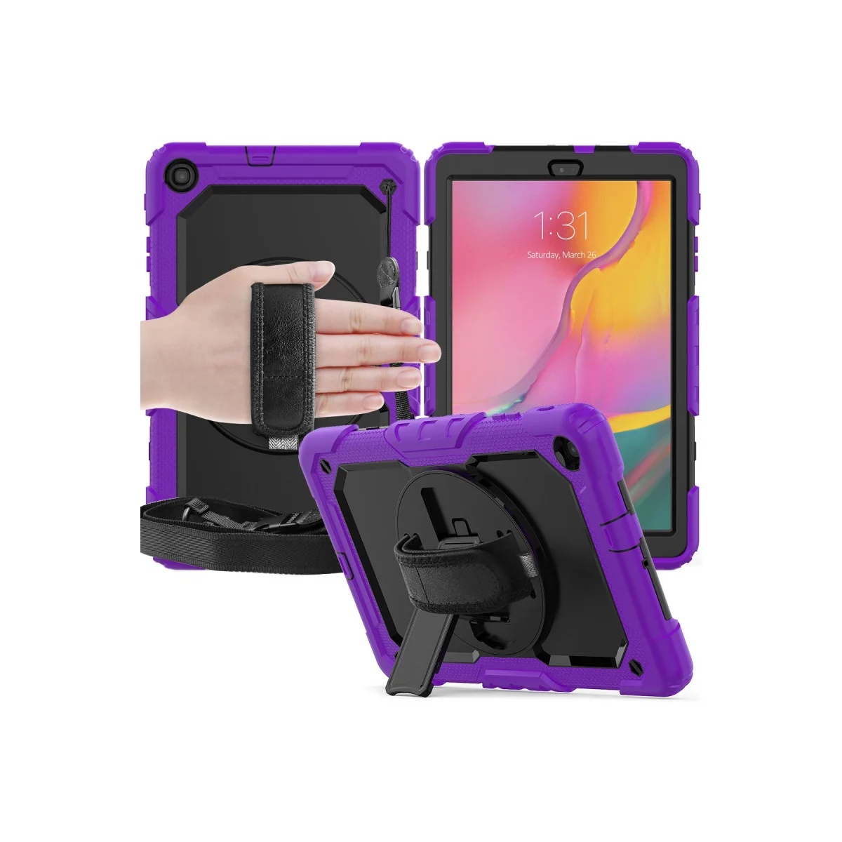 Galaxy T510 Tab A 10.1 Kapsül - 360 Döner Kılıf - Mor Fiyatı, Yorumları ve Özellikleri