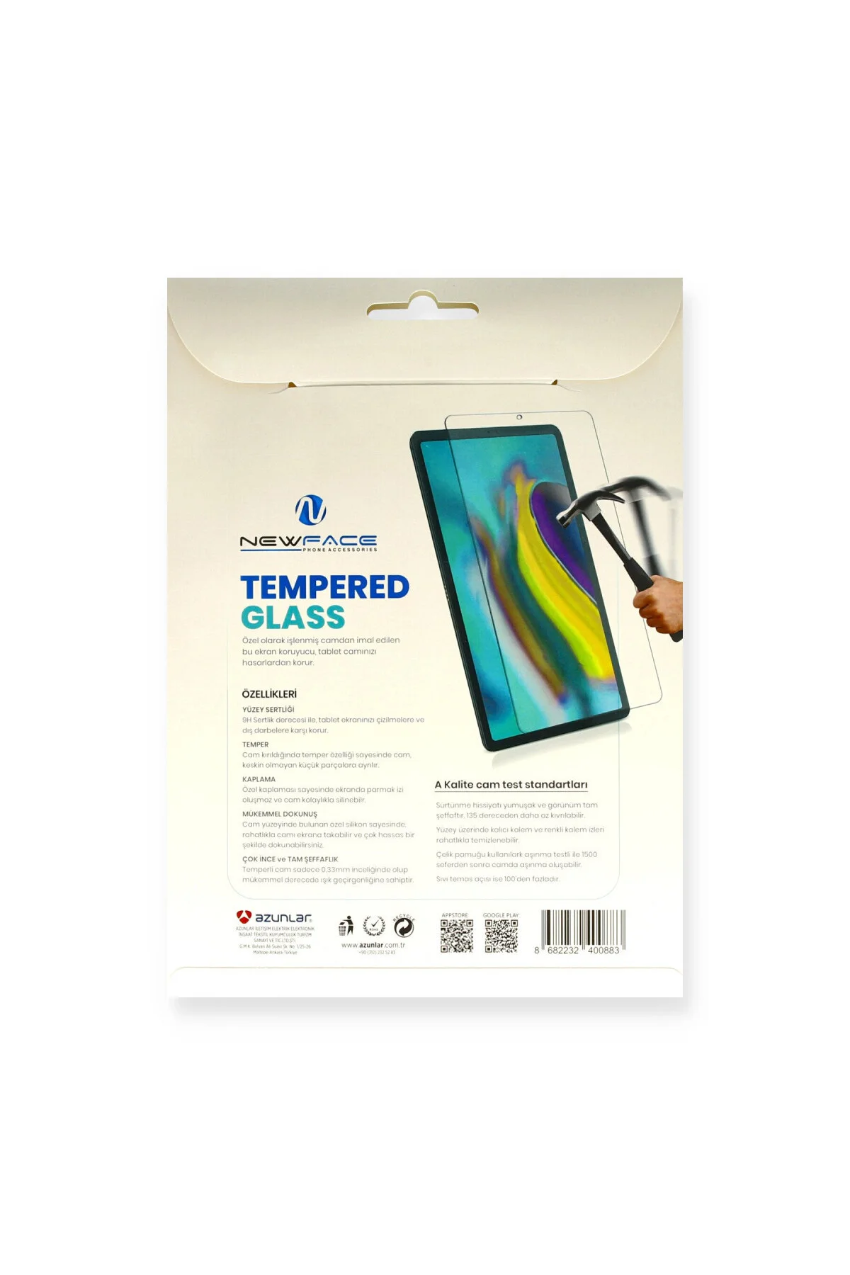 Galaxy T700 Tab S 8.4 Tablet Cam Ekran Koruyucu