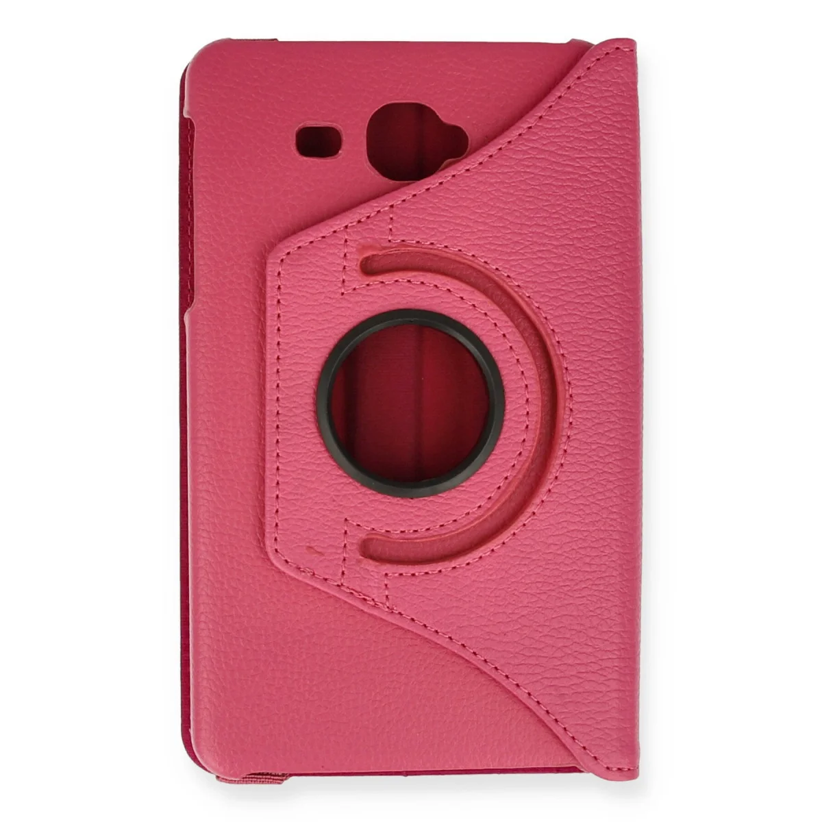 Galaxy Tab A 7 360 Dönüşlü Tablet Deri Kılıf - Pembe