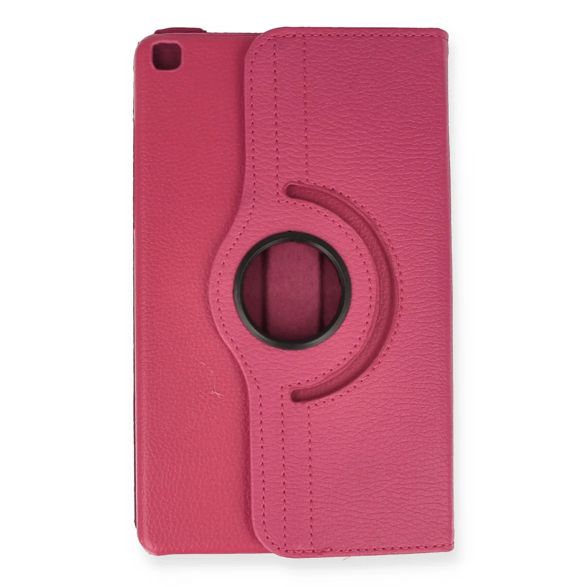 Galaxy Tab A 8 Pembe 360 Derece Dönebilen Tablet Deri Kılıfı ve Stand - Ekran Koruma