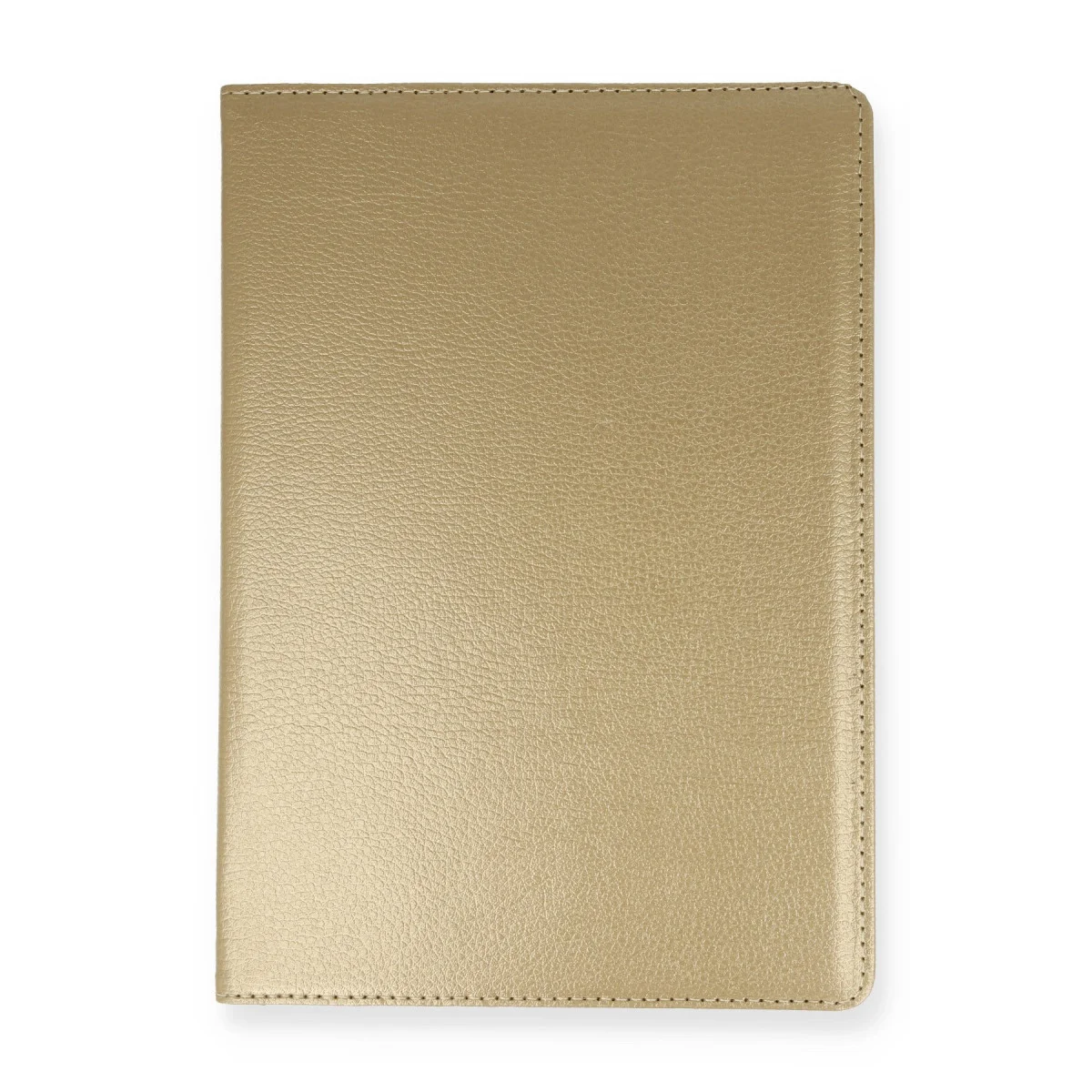 Galaxy Tab A7 10.4 360 Derece Dönebilen Deri Kılıf - Gold