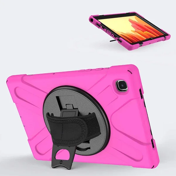 Galaxy Tab A7 10.4 SM-T500-T505-T507 Kılıf Shockproof 3 Katmanlı Standlı Zırh Kılıf Kalem Yerli-1852