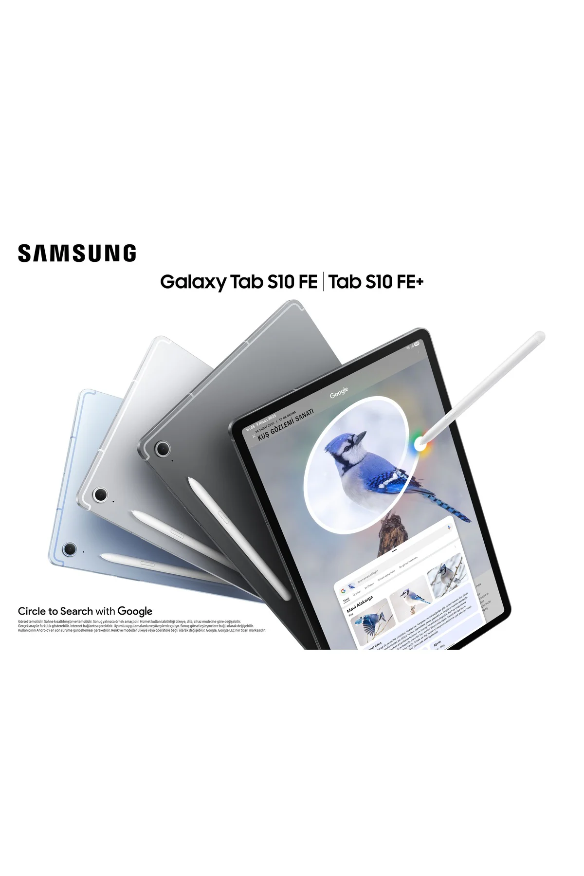 Galaxy Tab S10 FE Plus 128 GB 13.1" Gümüş Tablet