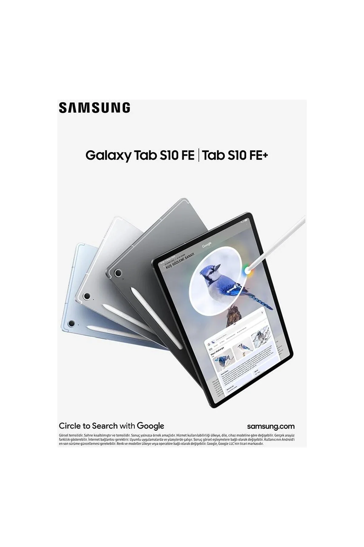 Galaxy Tab S10 FE Plus SM-X620 Gümüş 256 GB 13.1" Tablet