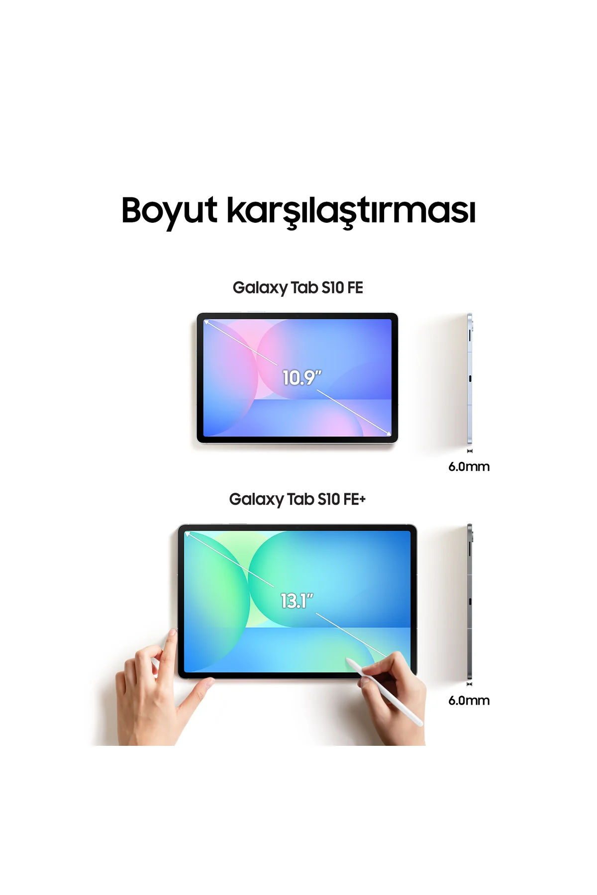 Galaxy Tab S10 FE Plus 128 GB 13.1" Gümüş Tablet