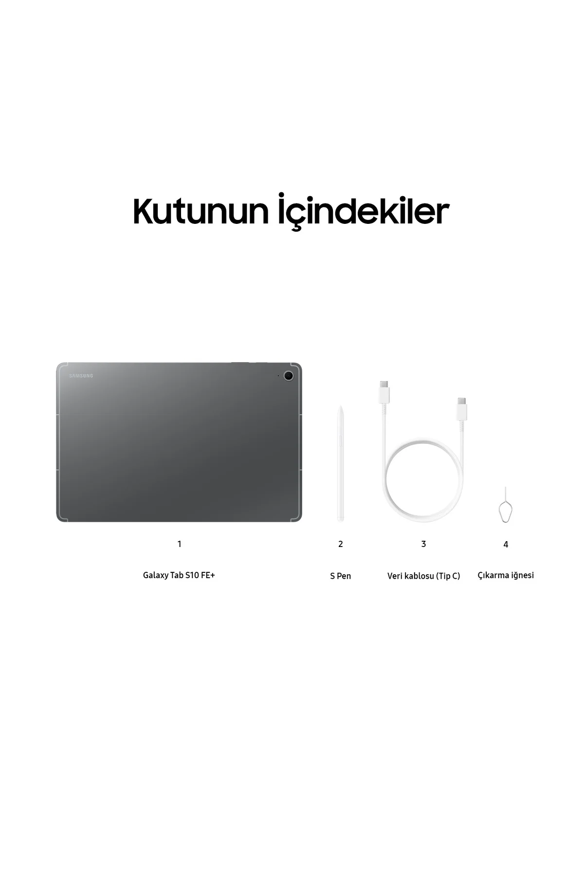 Galaxy Tab S10 FE Plus 128 GB 13.1" Gümüş Tablet
