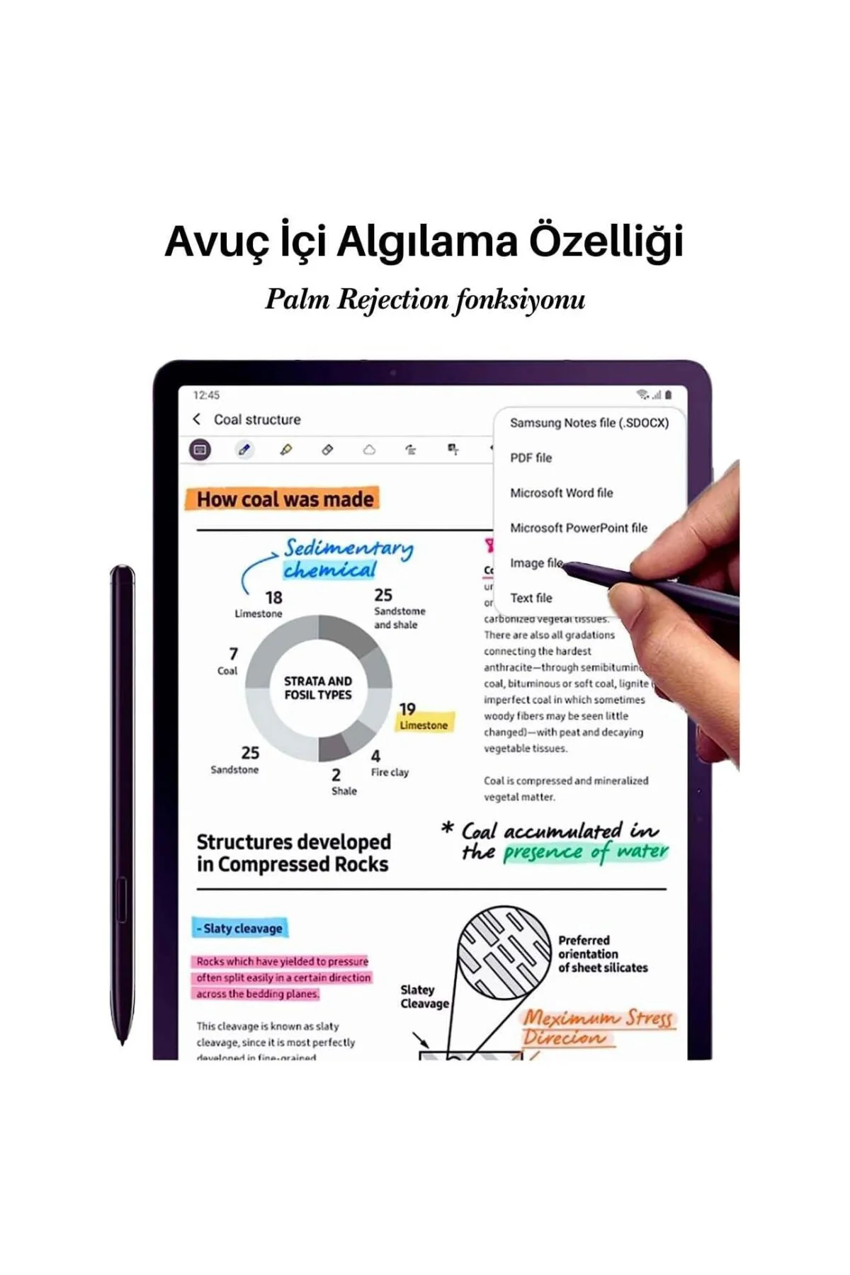 Galaxy Tab S6 Lite P620 (2024) Tablet Uyumlu Spen Dokunmatik Tabl