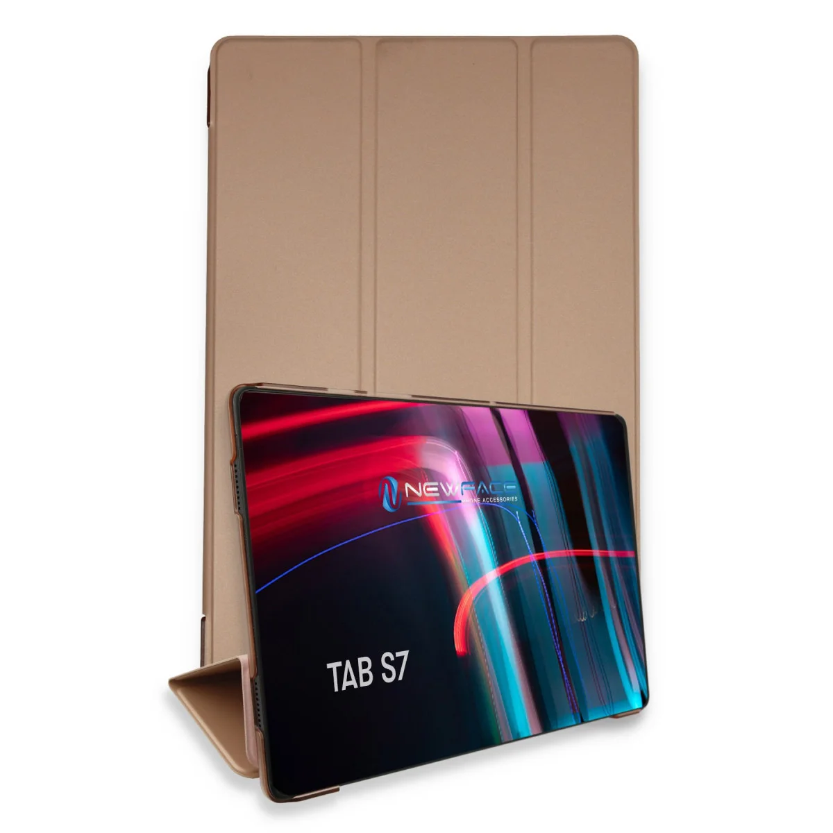 Galaxy Tab S7 11 Kılıf - Rose Gold Smart Kılıf ve Stand