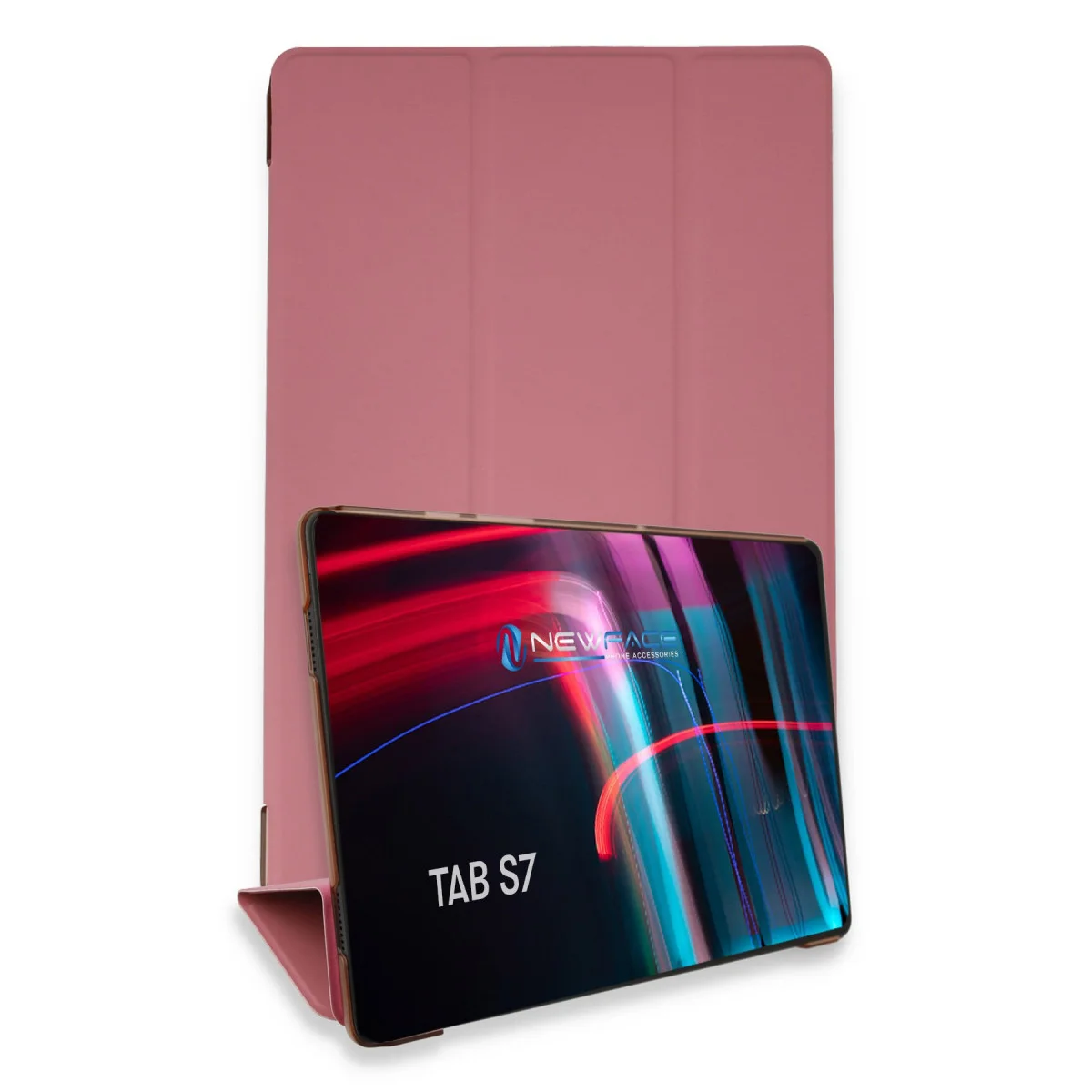 Galaxy Tab S7 11 Kılıf - Pembe Smart Kılıf, Otomatik Uyanma ve Stand Özelliği