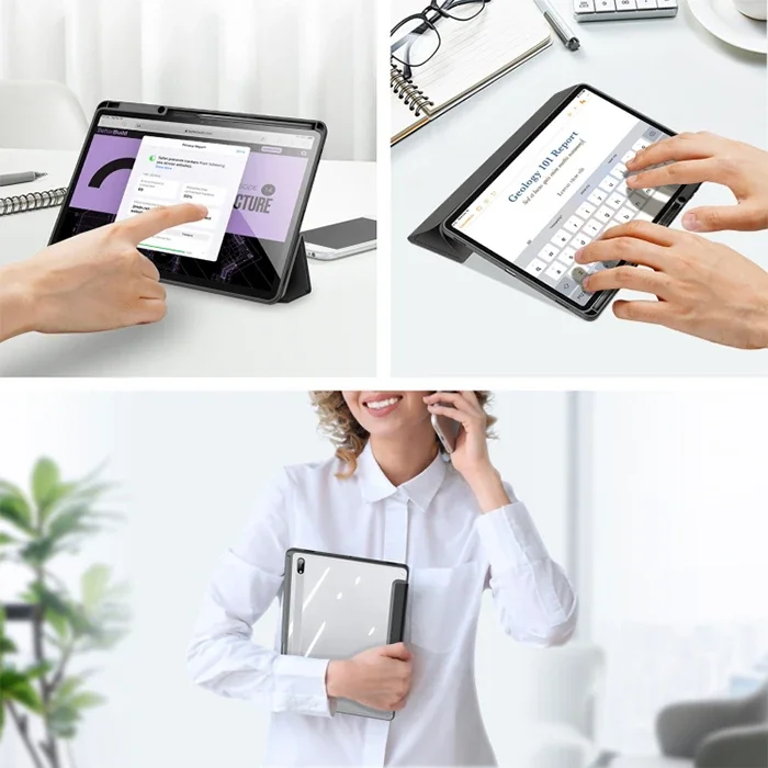 Galaxy Tab S8/S7 Kılıfı Toby Manyetik Kapaklı Standlı Koruyucu (X700 X706 T870 T875 T876B)
