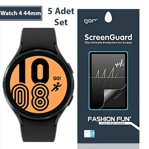 Galaxy Watch 4 44mm Darbe Emici Ekran Koruyucu 5’li Set - Çizilmez Kalkan
