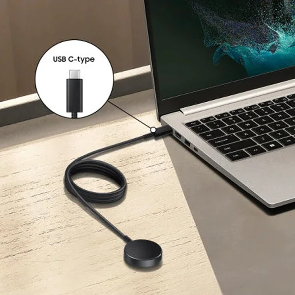 Galaxy Watch 4 5 3 Active R500 Active2 Type-C USB Hızlı Şarz Kablosu - 1m