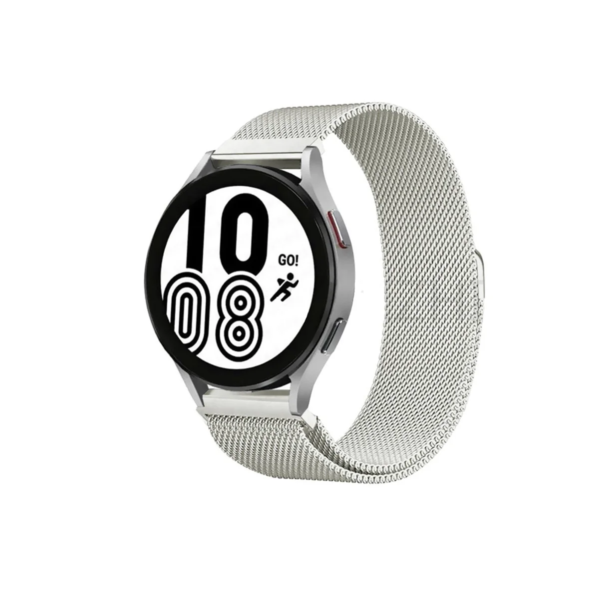 Galaxy Watch 4 Metal Mıknatıslı Kordon Gümüş - Şık ve Güçlü Bağlantı