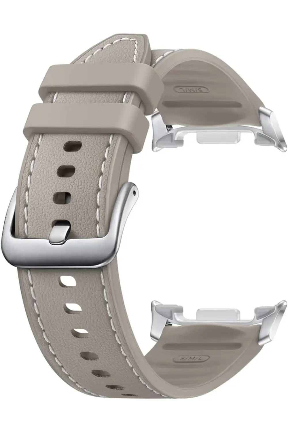 Galaxy Watch8 Hibrit Deri Kordon S/M/L Kum Rengi 395519