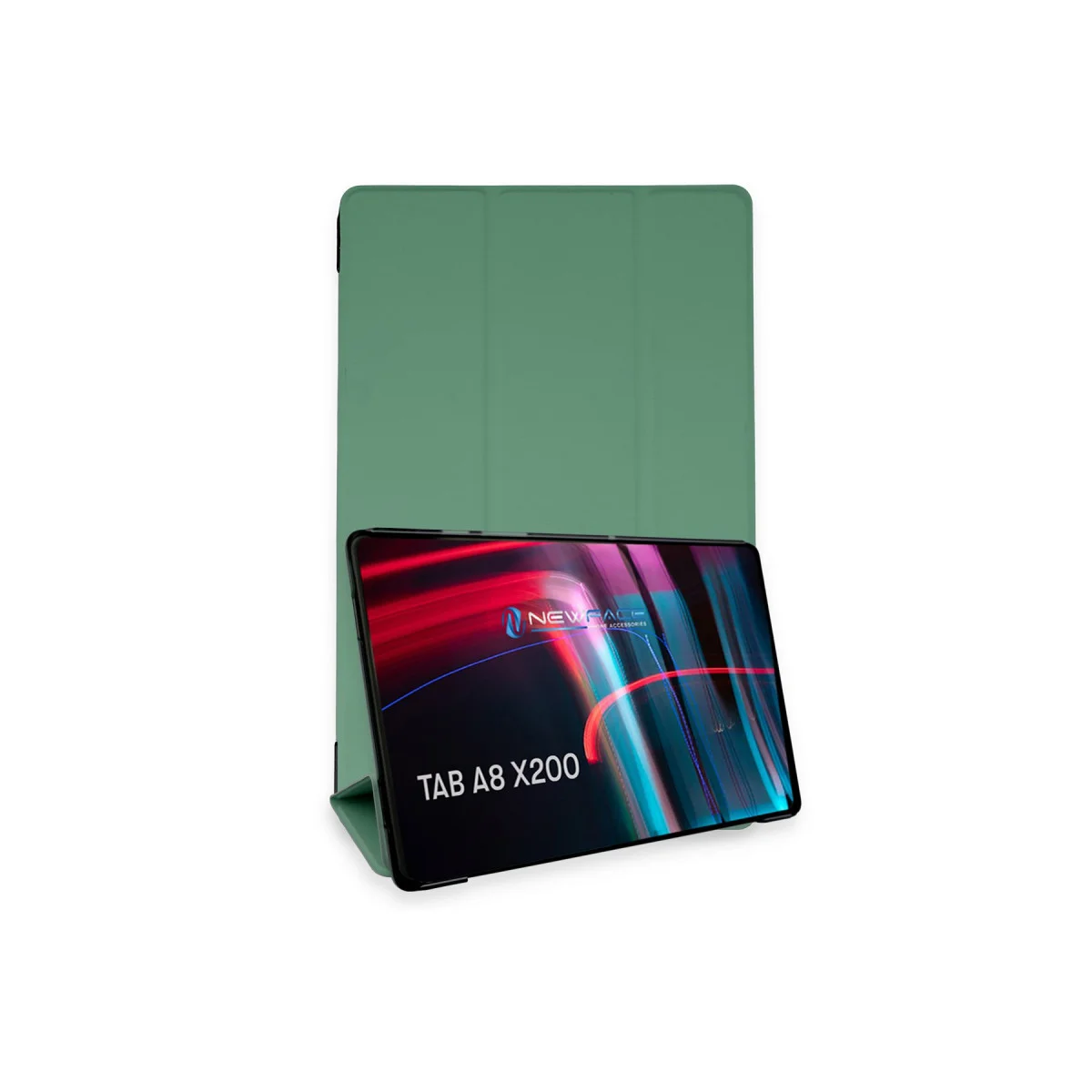 Galaxy X200 Tab A8 Koyu Yeşil Akıllı Tablet Kılıfı - Güçlendirilmiş & Otomatik Uyku Modlu