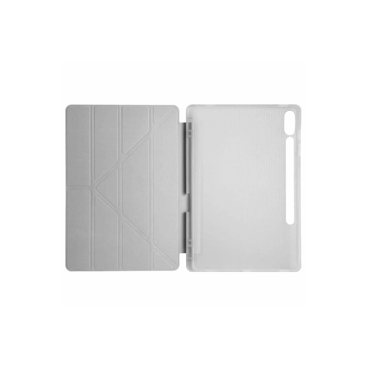 Galaxy X510 Tab S9 FE 11 Mars Tablet Kılıfı - Gri Kalemlikli ve Katlanabilir Kasa