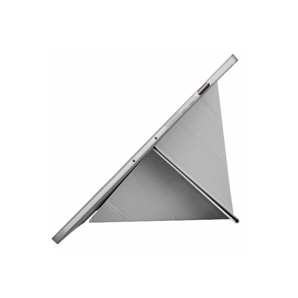 Galaxy X510 Tab S9 FE 11 Mars Tablet Kılıfı - Gri Kalemlikli ve Katlanabilir Kasa