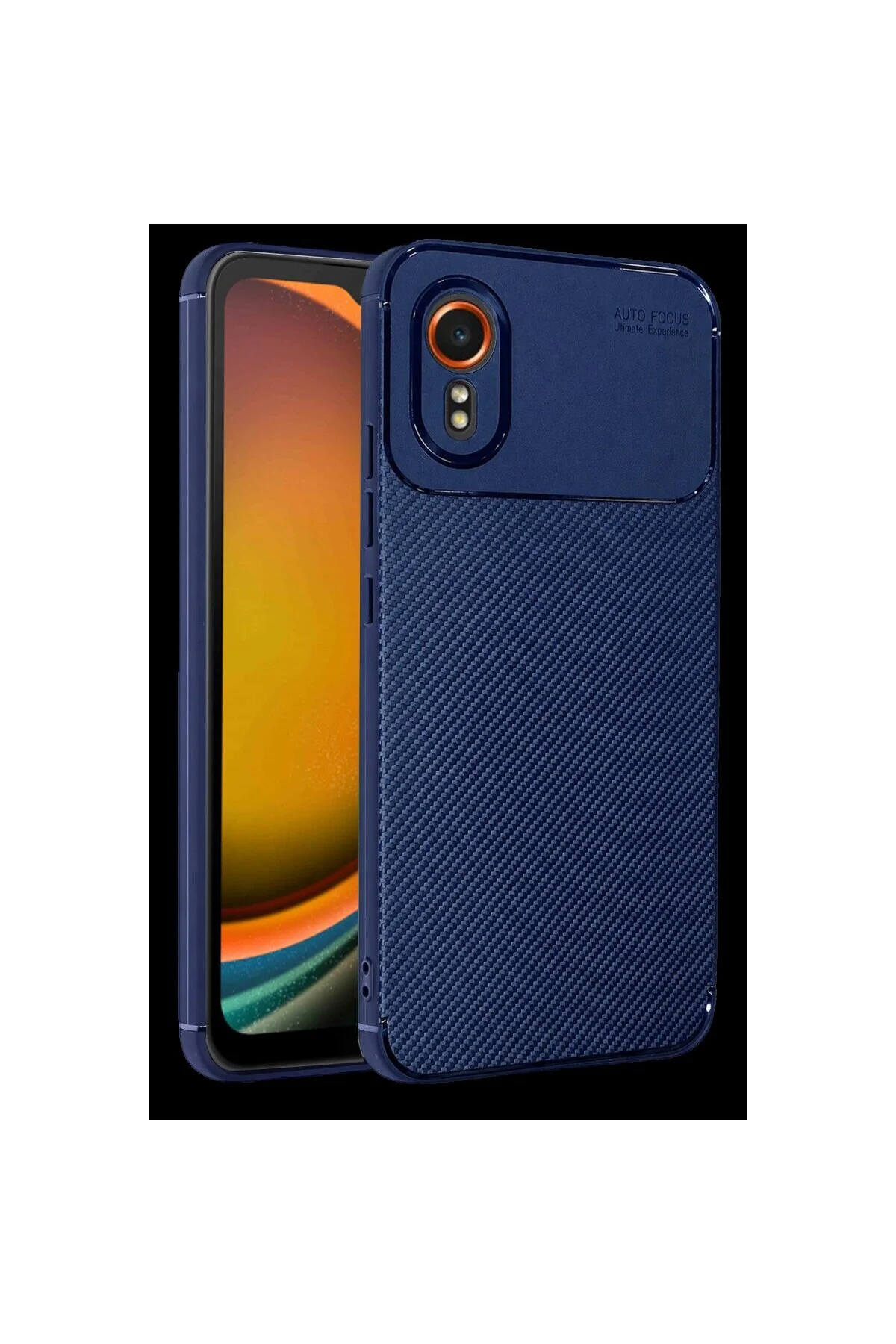 Galaxy Xcover 7 Kılıf Auto Focus Karbon Kapak - Lacivert