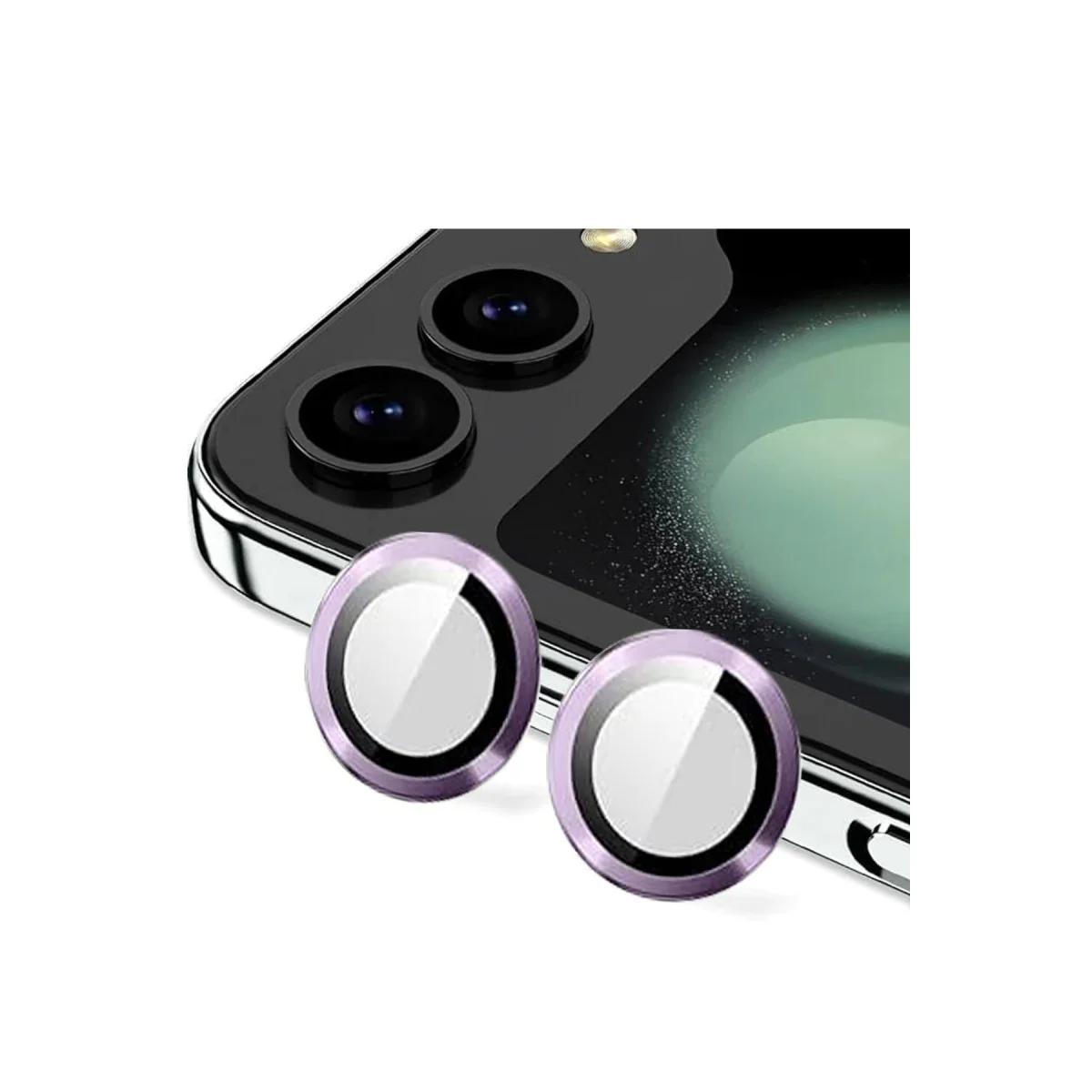 Galaxy Z Flip 5 Derin Mor Valdez Metal Kamera Lens Koruması
