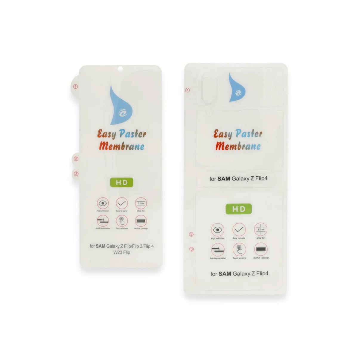 Galaxy Z Flip 5 İnce Full Body Koruma Kılıfı - 360 Flip & Şeffaf Zırh