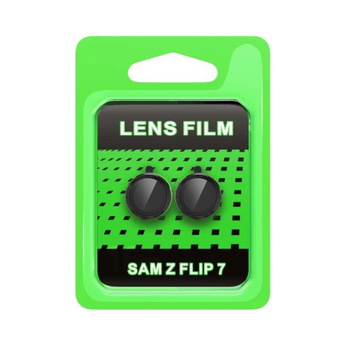 Galaxy Z Flip 7 Raze Metal Kamera Lensi - Siyah Tempered Cam (3D HD)