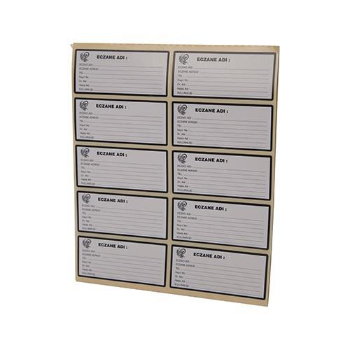 Galenik Galenik Eczane Etiketi Beyaz 100 Lü