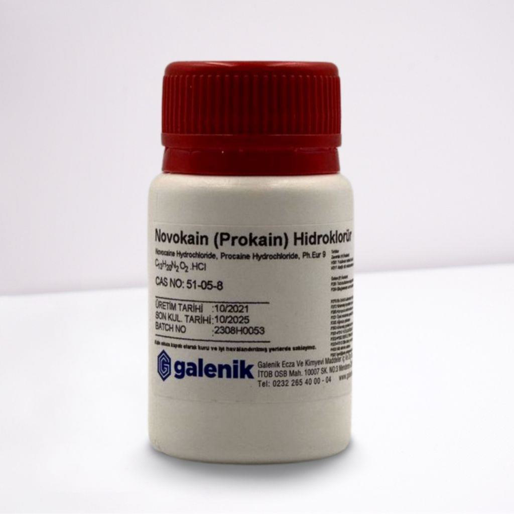Galenik Galenik Novokain ( Prokain ) Hidroklorür 25 Gr