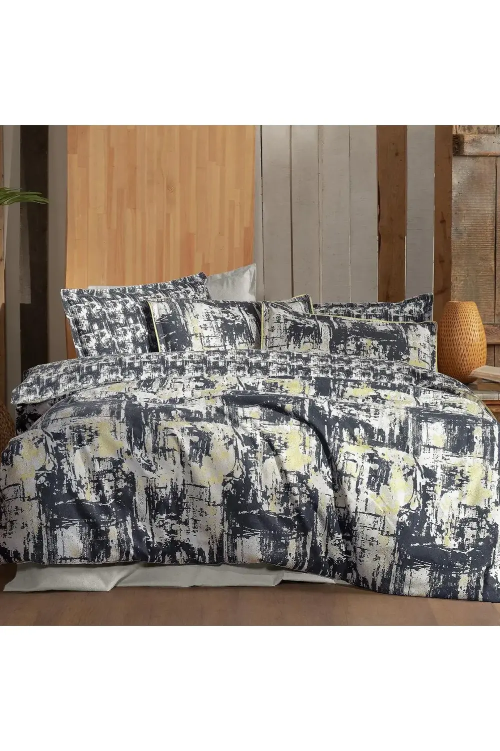 Galiya King Size (Battal Boy) %100 Pamuk Flanel (Pazen) Nevresim