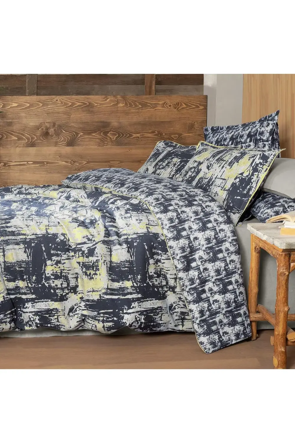 Galiya King Size (Battal Boy) %100 Pamuk Flanel (Pazen) Nevresim