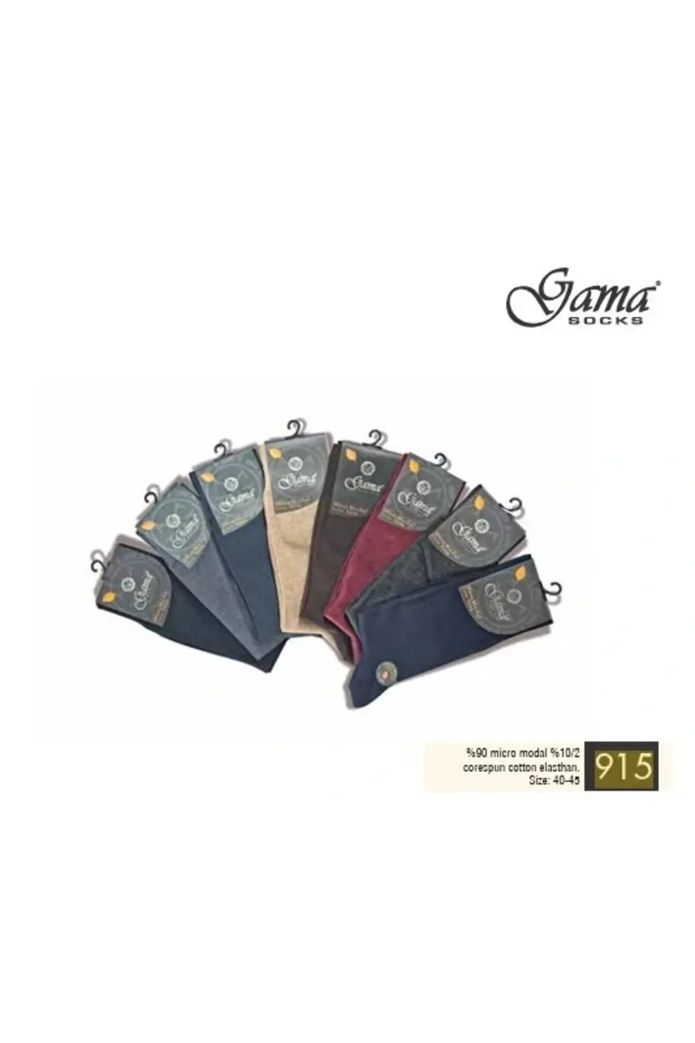 Gama 915 Erkek Mikro Modal Core Spun Pamuk Çorap