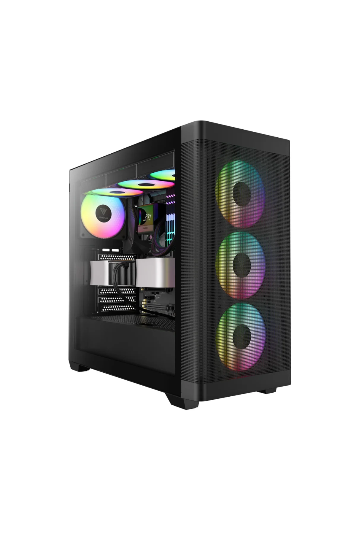 GAMDIAS ATHENA M3, 1600W, Tempered Glass, Type-C, Mesh Ön Panel, 