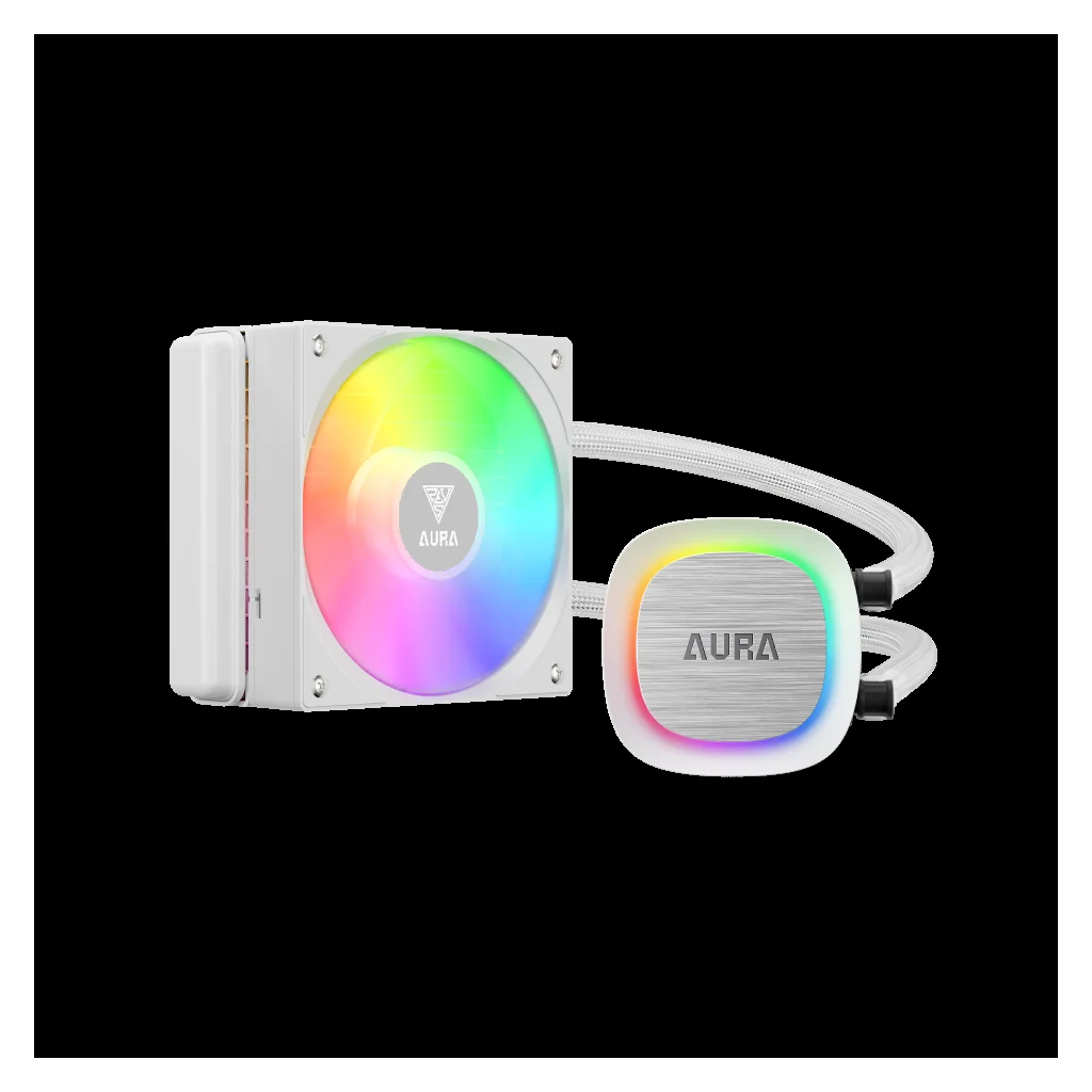 GAMDIAS AURA GL120 V2 WH White Edition 120mm ARGB 1 Fanlı CPU Sıvı Soğutma