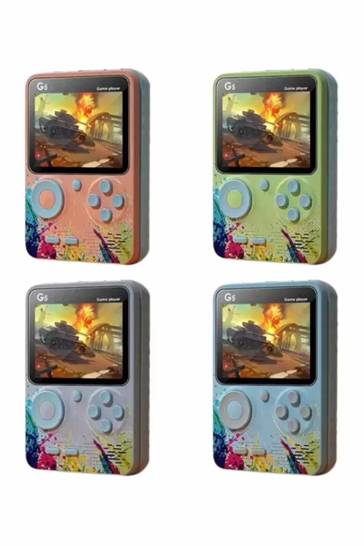 Game Box Mini 500 Adet Retro Oyun Taşınabilir Oyun Konsolu
