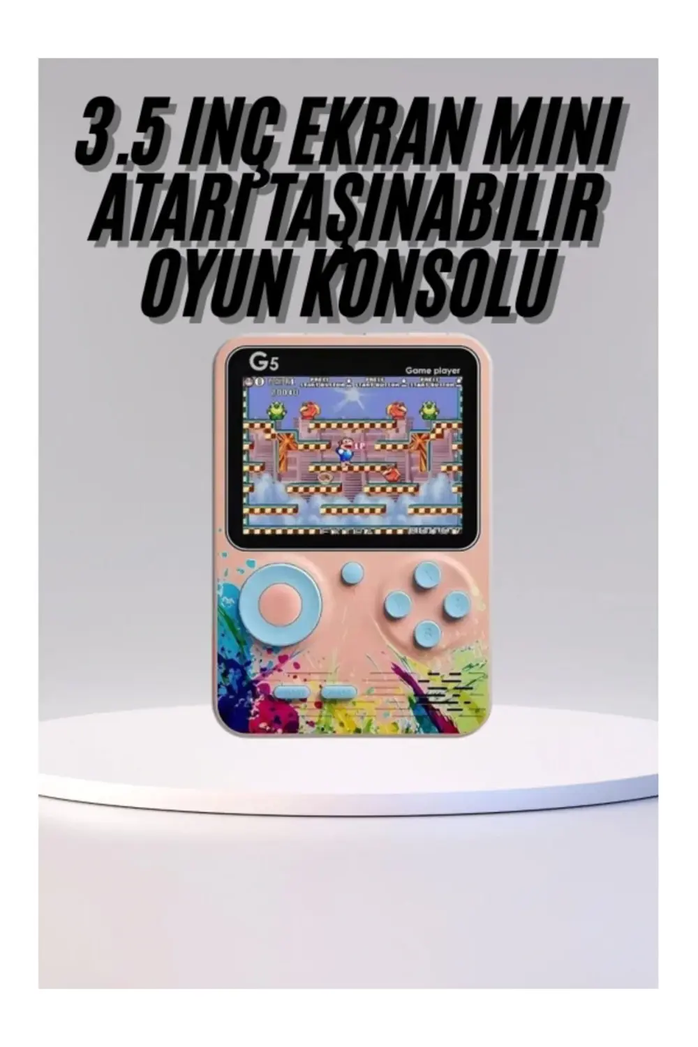 Game Box Mini 500 Adet Retro Oyun Taşınabilir Oyun Konsolu